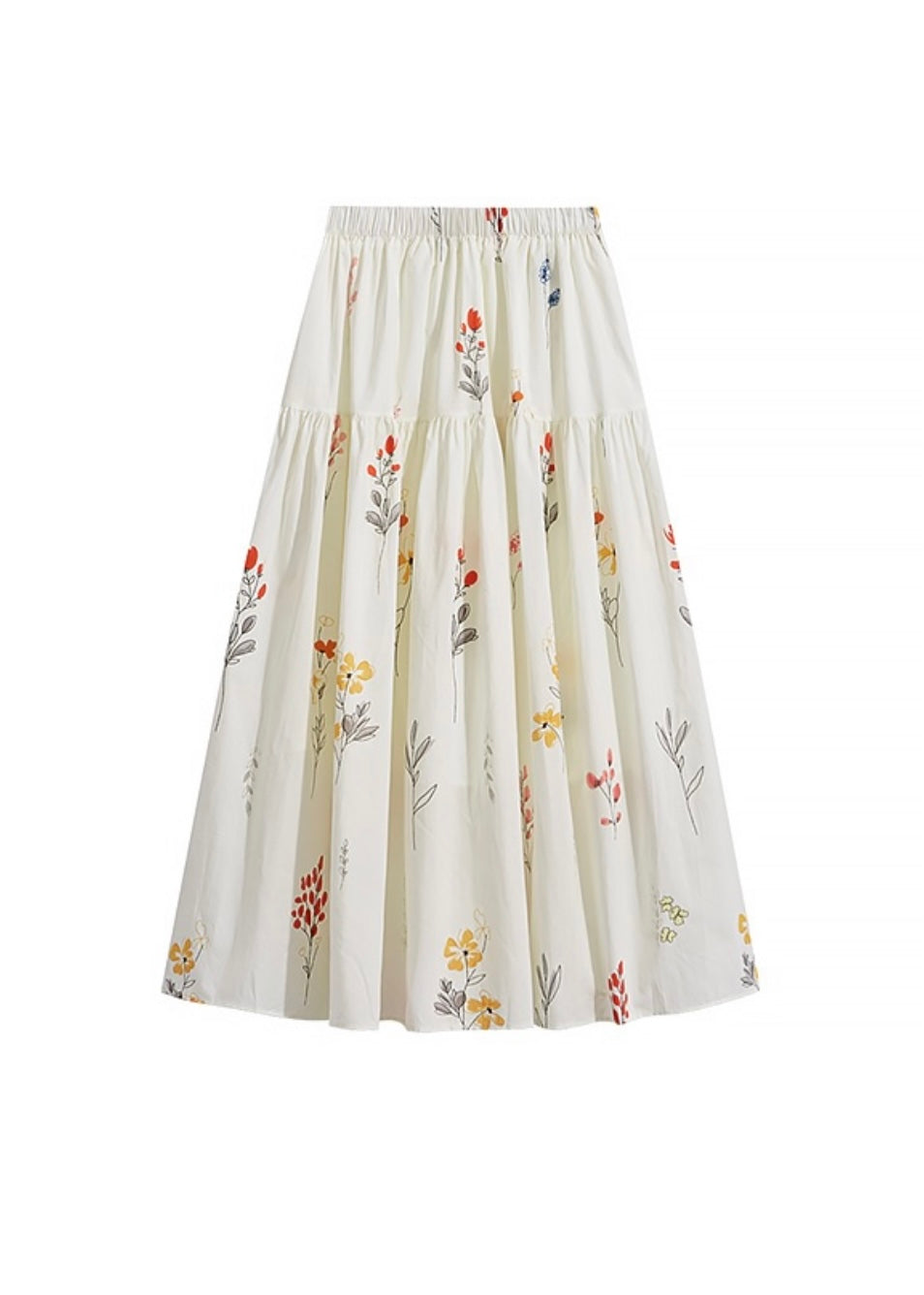Wildflower Poem Skirt | Vintage Floral A-Line Skirt