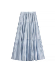 Serene Days Pleated High Waist Skirt(4COLOR)