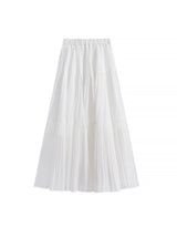 Serene Days Pleated High Waist Skirt(4COLOR)
