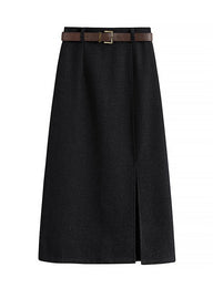 Modern Classic Wool Slim Skirt(4COLOR)