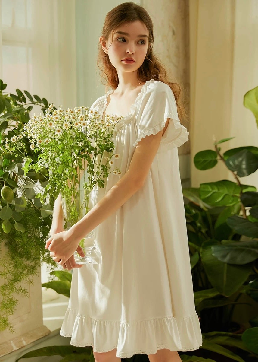 Pure Whisper Ruffle Sleep Dress