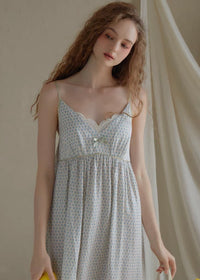 Summer Mist Lace Nightdress(2COLOR)