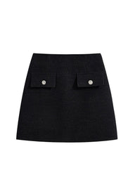 Classic Tweed Mini Skirt(3COLOR)