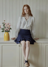 Léonie Embroidered Stripe Blouse