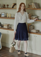 Léonie Embroidered Stripe Blouse