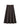 Vintage Brown Plaid Midi Flare Skirt with Belt