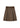 Vintage Houndstooth Pleated A-Line Midi Skirt with Belt