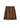 Brown Suede Laser Cut A-Line Mini Skirt