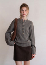 Autumn Archive Classic Button Knit Sweater
