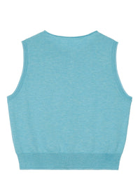 BlueBird Vintage Embroidery Summer Knit Sleeveless Vest