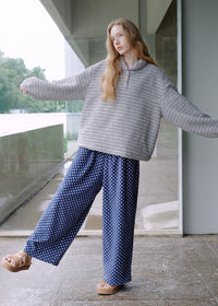 Midnight Polka Fleece Pajama Set