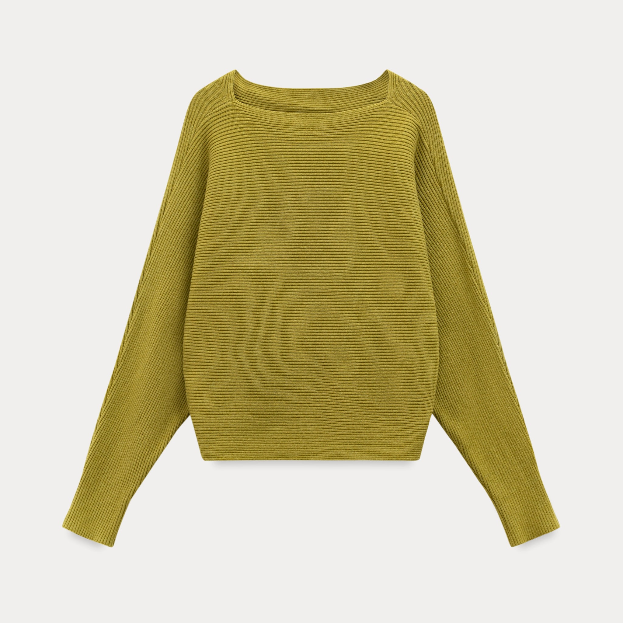 Soft Rhythm Boat-Neck Knit Top