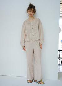 Rosy Meadow Double Gauze Cotton Pajama Set