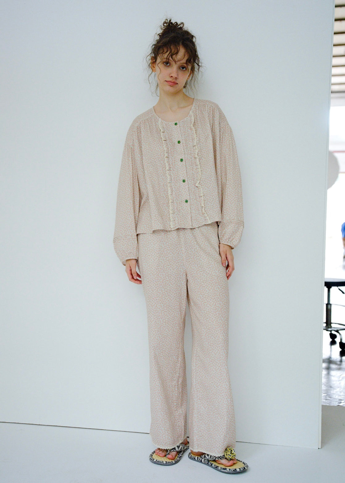 Rosy Meadow Double Gauze Cotton Pajama Set