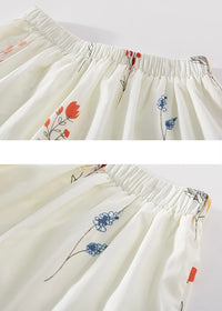 Wildflower Poem Skirt | Vintage Floral A-Line Skirt
