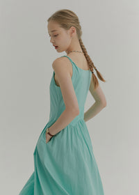 Aqua Mint Sleeveless A-Line Dress