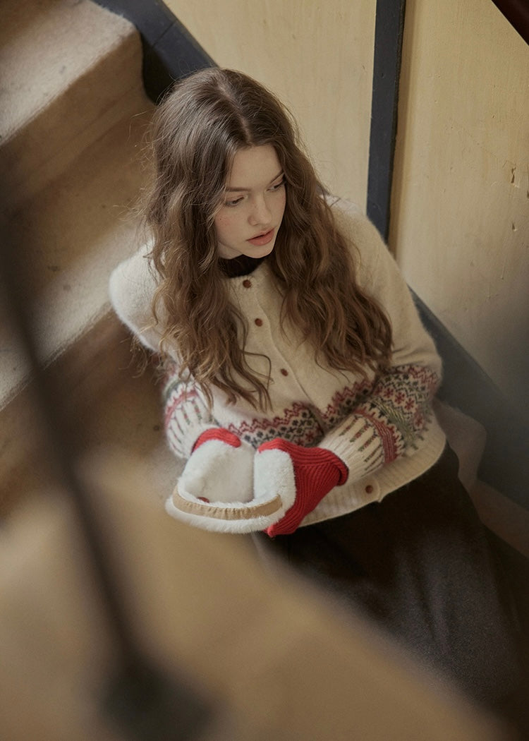 Christmas Nordic Knit Cardigan Sweater(2COLOR)