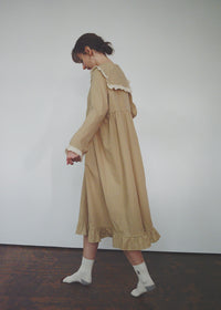 Honey Dot Lace Collar Cotton Nightdress