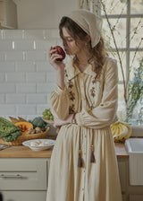 Meadow Thread Linen Vintage Layered Vest