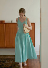 Aqua Mint Sleeveless A-Line Dress