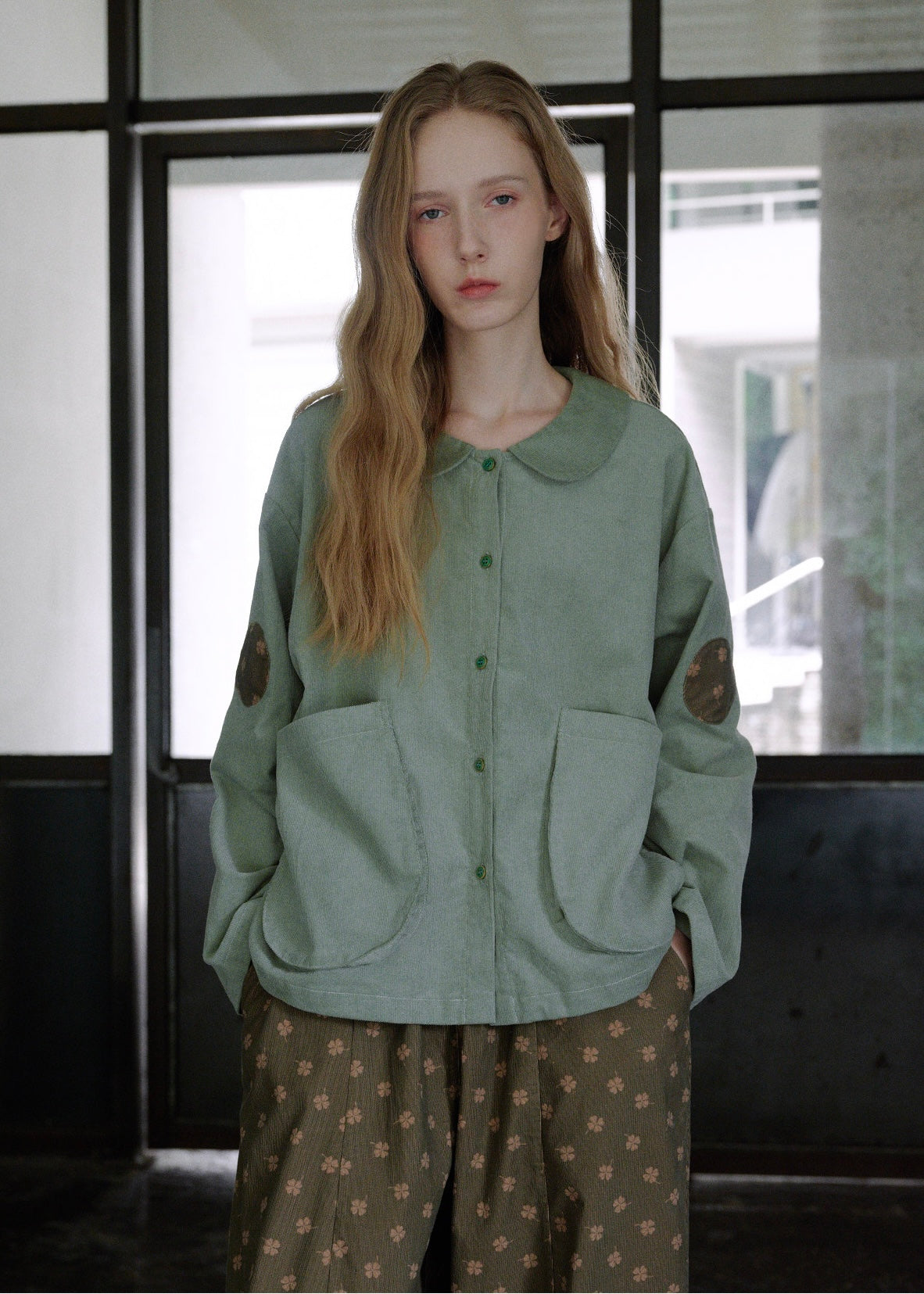 Matcha Meadow Cotton Pajama Set