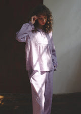 Lavender Clover Cotton Gauze long-sleeve Pajama Set