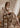 Vintage Floral & Toile Print Long Sleeve Nightgown(2COLOR)