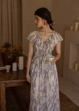 Wisteria Bloom Dress | Romantic Lavender Floral Summer Dress