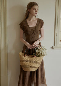 Sienna Grace Embroidered Sleeveless Dress