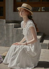 Lune Blanche Dress | Minimal Romantic White Dress