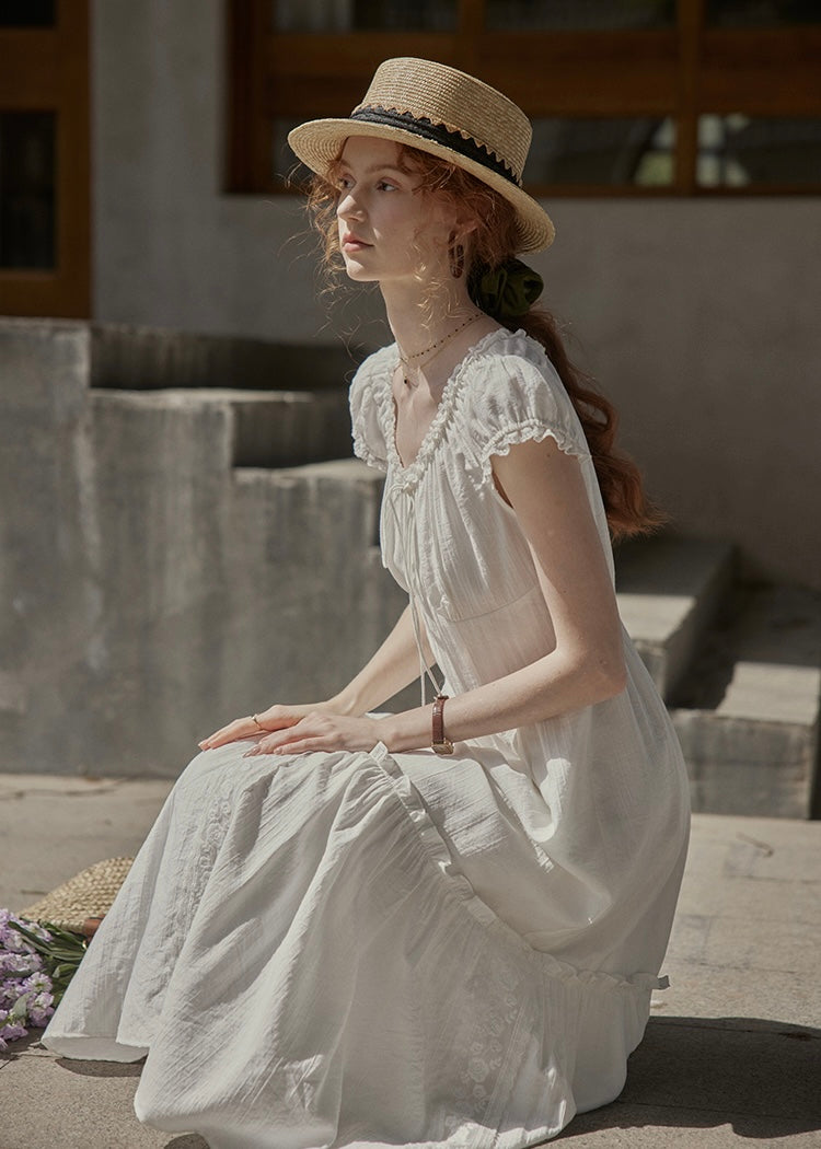 Lune Blanche Dress | Minimal Romantic White Dress