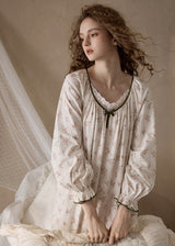 Roseveil Dream Nightgown Soft Vintage Floral Sleepwear