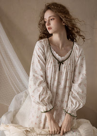 Roseveil Dream Nightgown Soft Vintage Floral Sleepwear