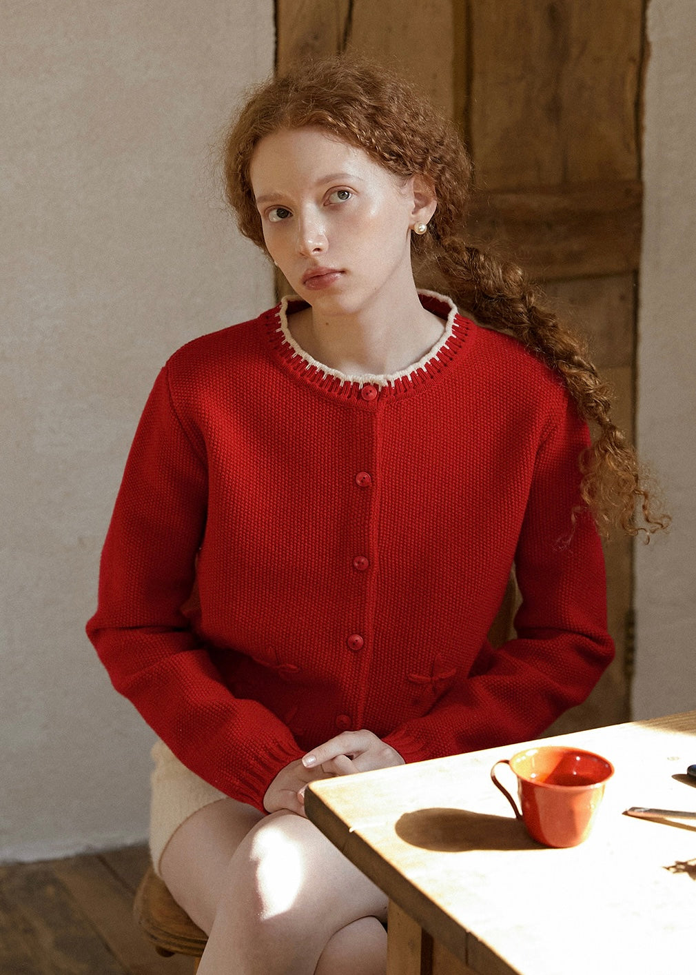 Petite Bloom Crochet Button Cardigan(2COLOR)