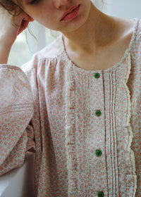 Rosy Meadow Double Gauze Cotton Pajama Set