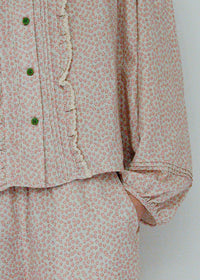 Rosy Meadow Double Gauze Cotton Pajama Set