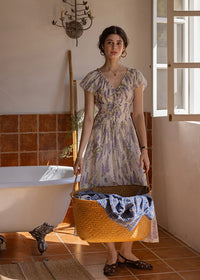 Wisteria Bloom Dress | Romantic Lavender Floral Summer Dress
