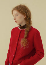 Petite Bloom Crochet Button Cardigan(2COLOR)