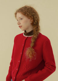 Petite Bloom Crochet Button Cardigan(2COLOR)