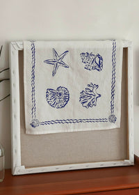Sea Etching Fabric Mat|Tablecloth & Wall Decor