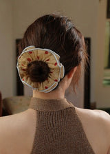 Honey Dot Ruffle Vintage Scrunchie