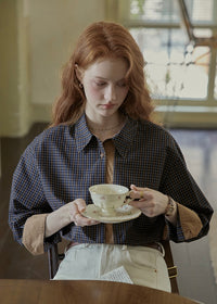 Blue Mocha Layered Shirt