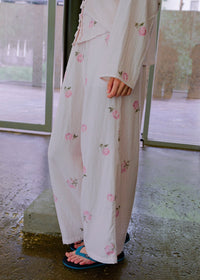 Blush Rose Cotton Gauze Long Sleeve Pajama Set