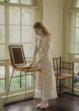 Whispering Wings Wrap Vintage Dress