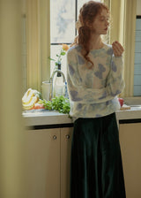 Butterfly Mohair Wool Knit Sweater(2COLOR)