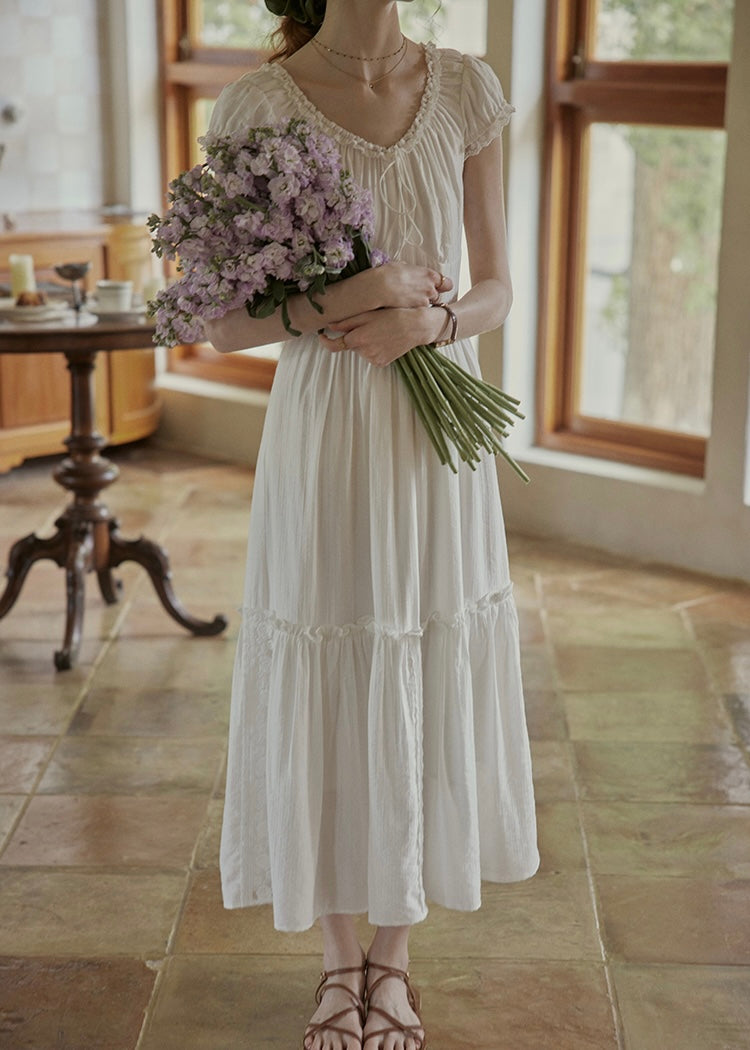 Lune Blanche Dress | Minimal Romantic White Dress