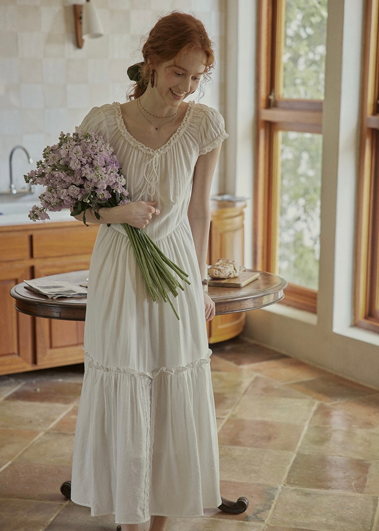 Lune Blanche Dress | Minimal Romantic White Dress
