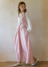 Pink Vest & Skirt Set Vintage 2-Piece Outfit