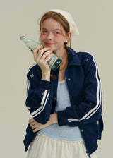 Little Blossom Vintage Zip Track Jacket