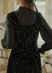 Nocturne Velvet Layered Dress